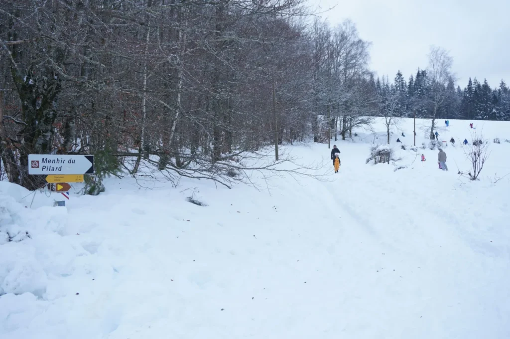 Balade dans la neige - Station de ski - Bonnefonds - Corrèze