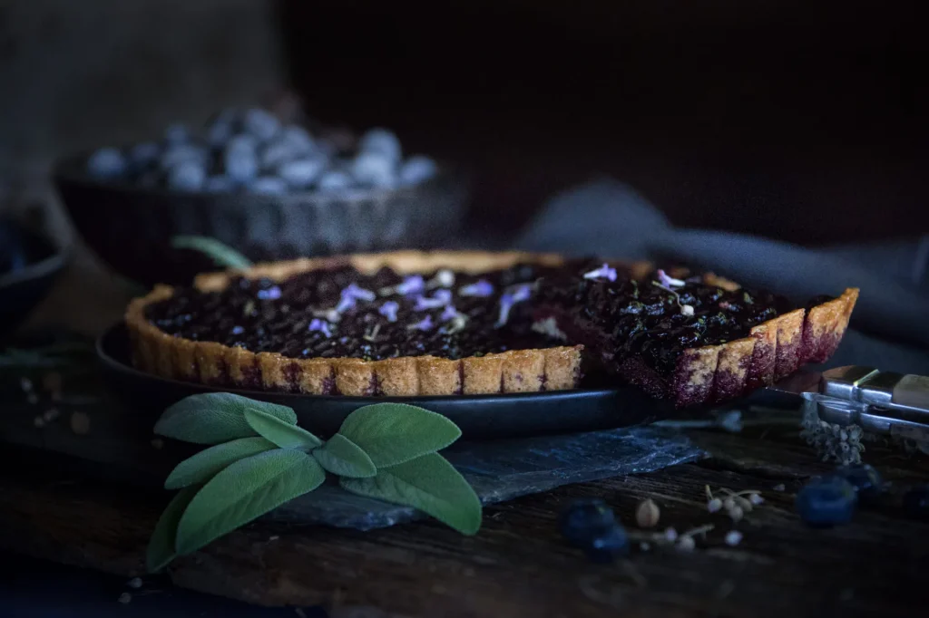 Tarte aux myrtilles