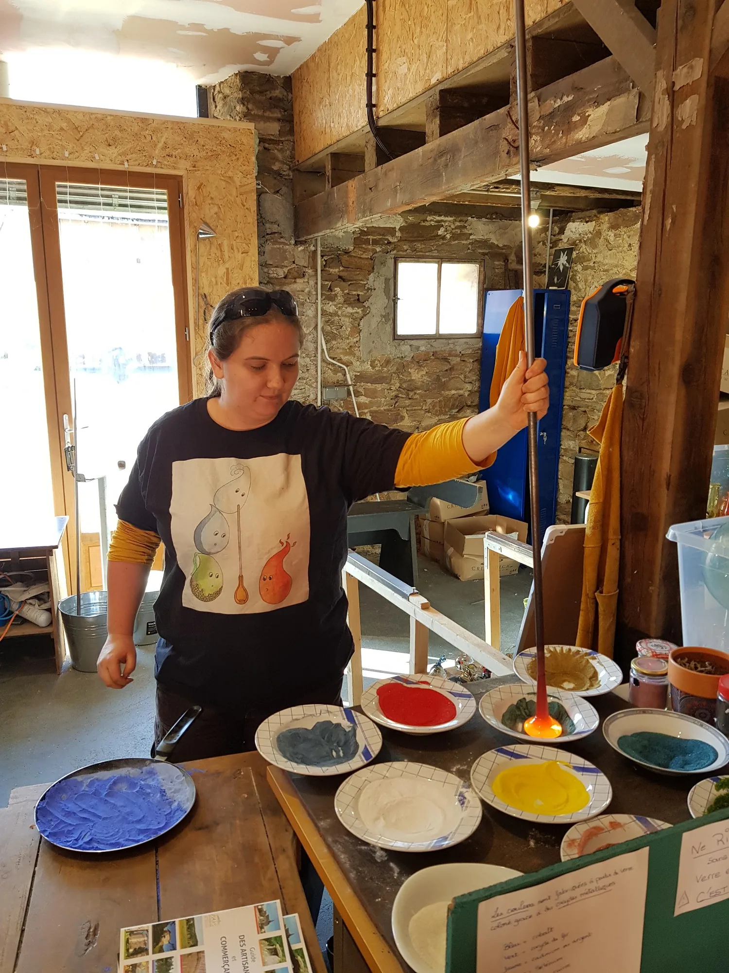 Visite de l'Alchimiste souffleuse de verre par l'Office de tourisme - Uzerche - Corrèze
