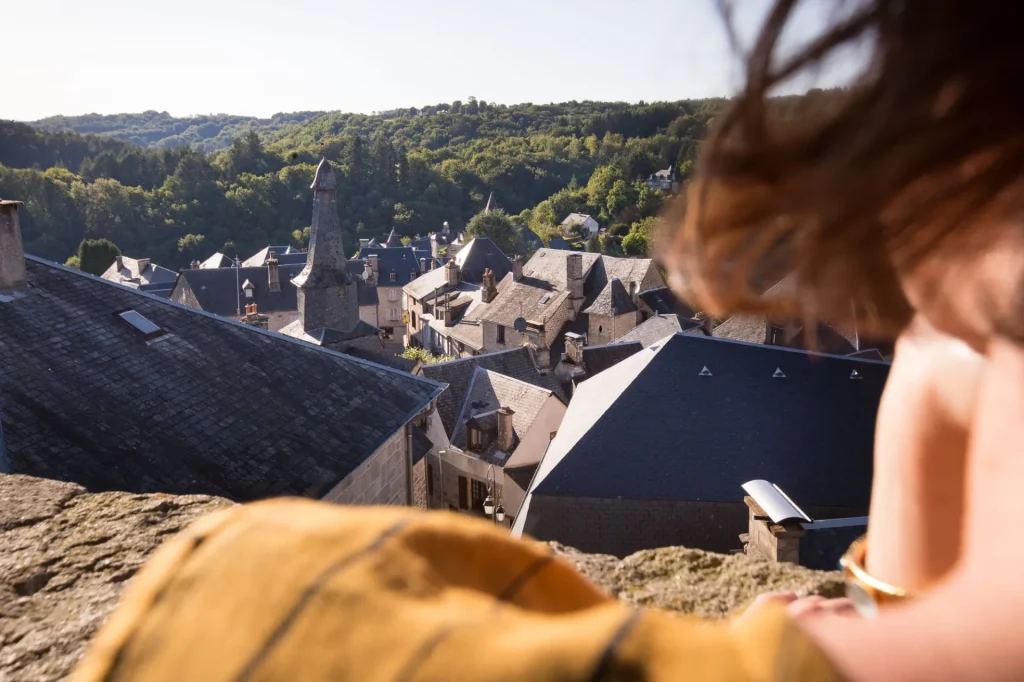 Vue sur les toits de Treignac