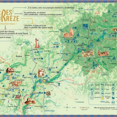 Carte des Terres de Corrèze